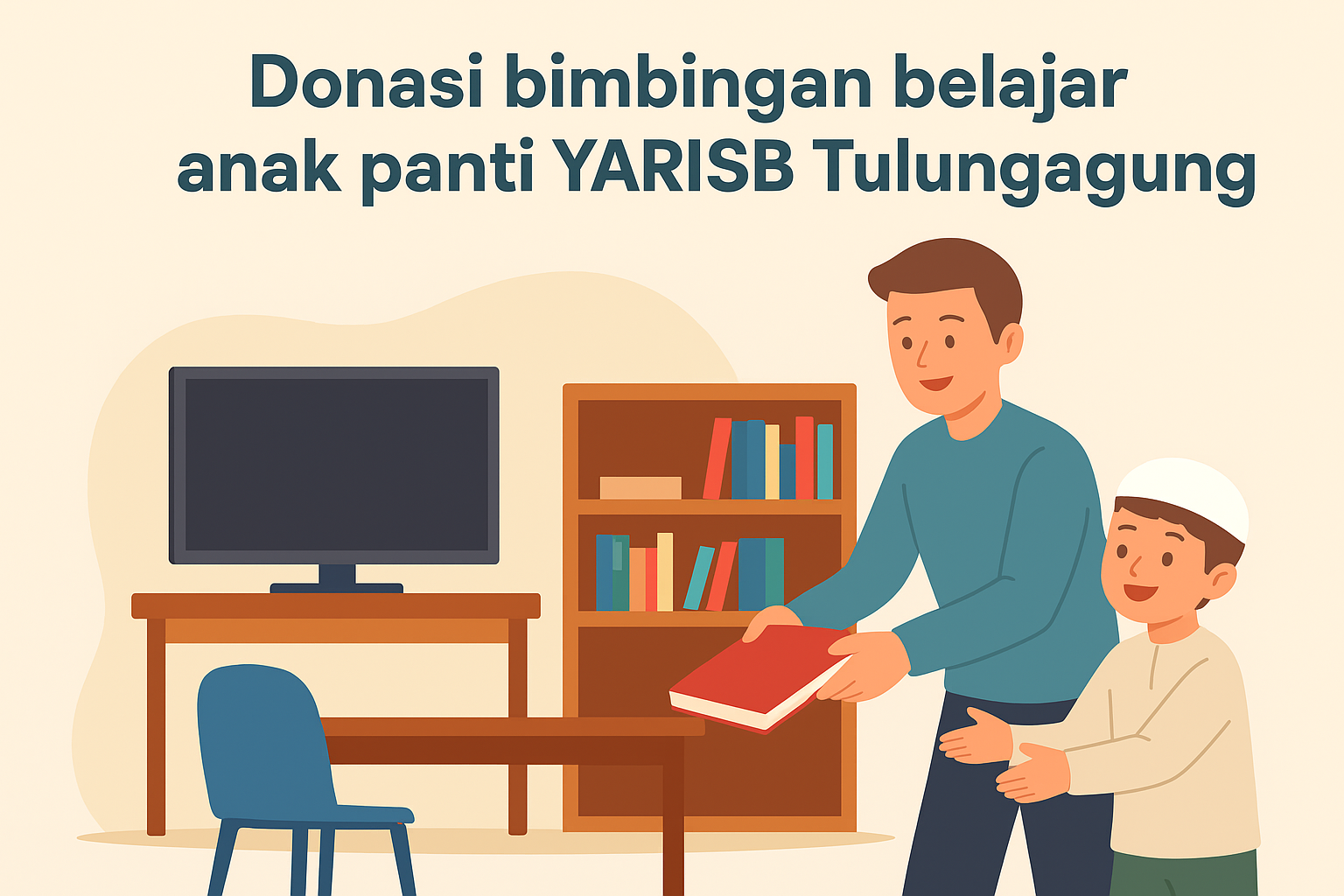 Dukungan donasi untuk anak panti YARISB Tulungagung agar terus semangat belajar di Hari Santri.