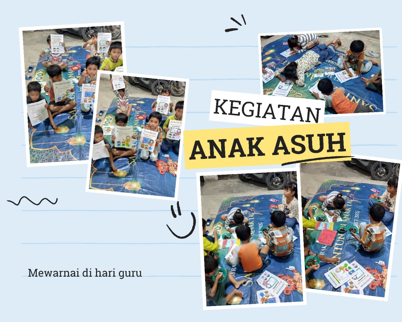 Semangat hari guru di panti
